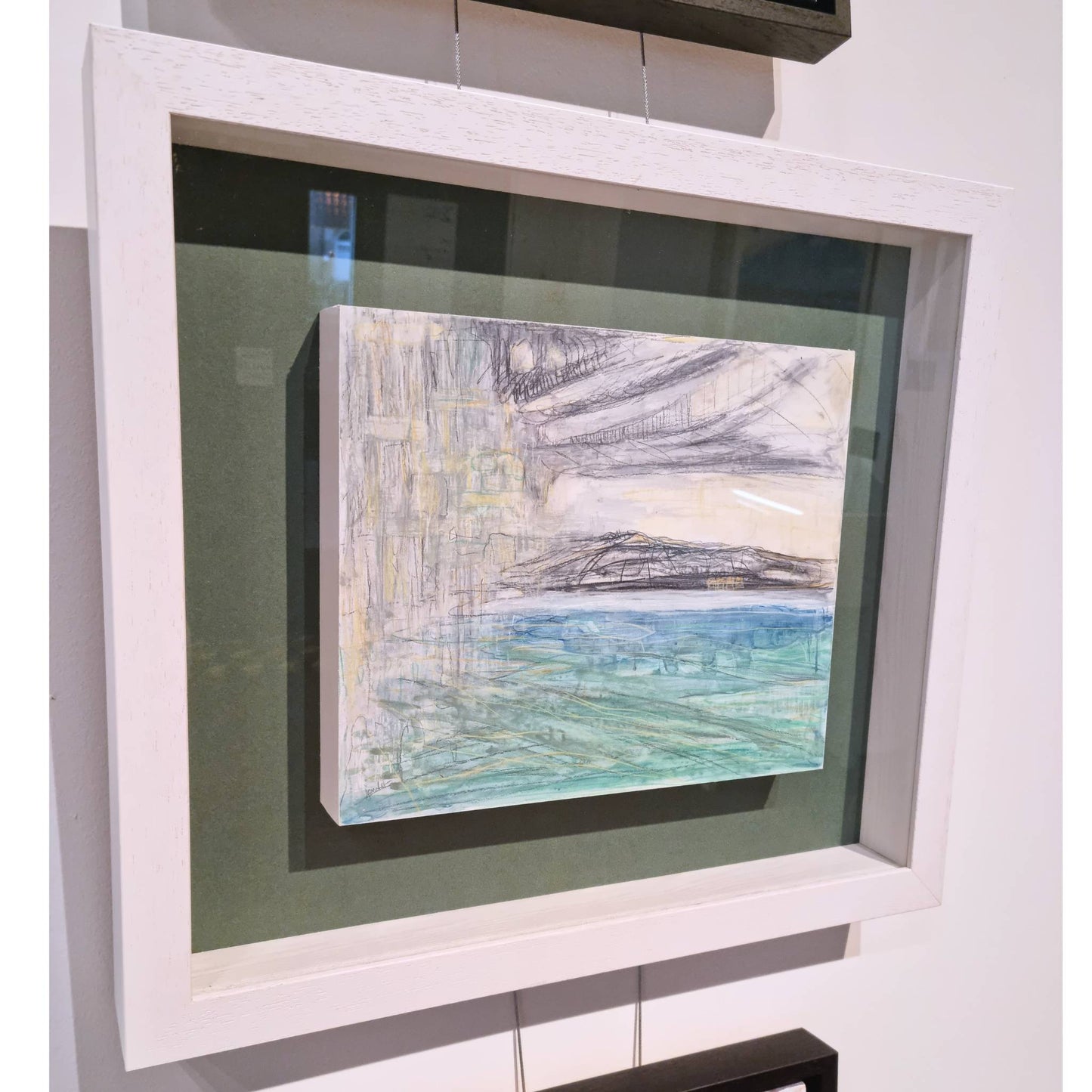 View from the Studio 6 - Drawing on panel, Belfast Lough