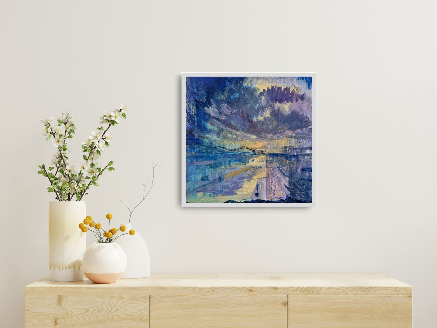 Other Days and Tides - Original Beach Sunset Painting