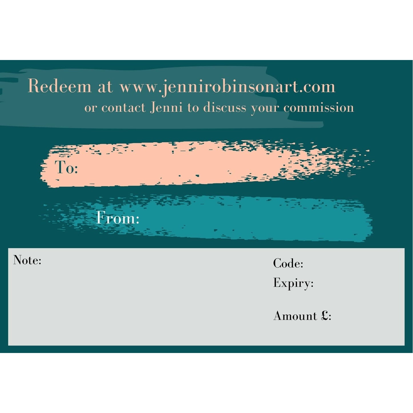 Jenni Robinson Art - Gift Voucher