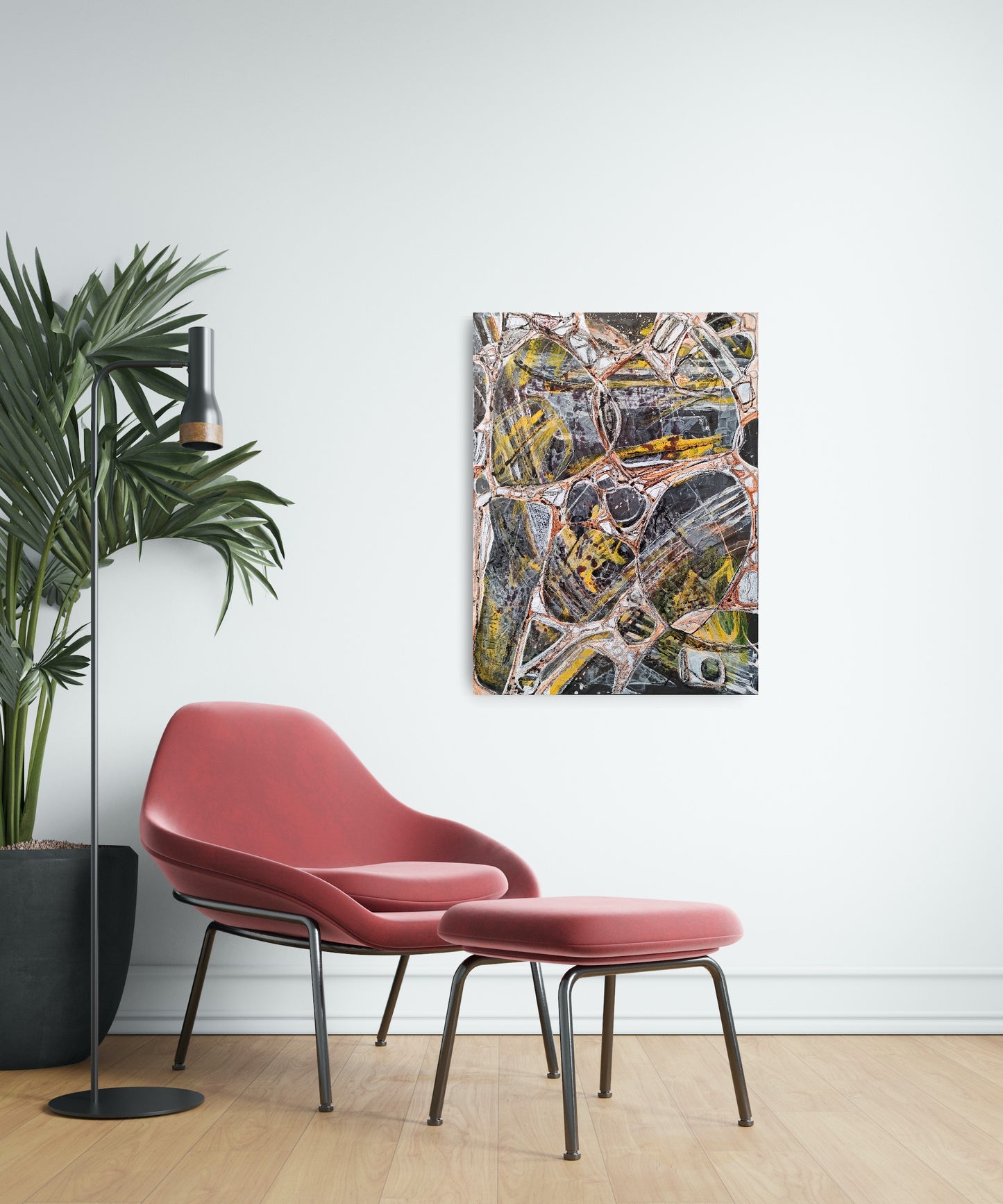 Ground Rent - Large Abstract Coastal Pebble Panel