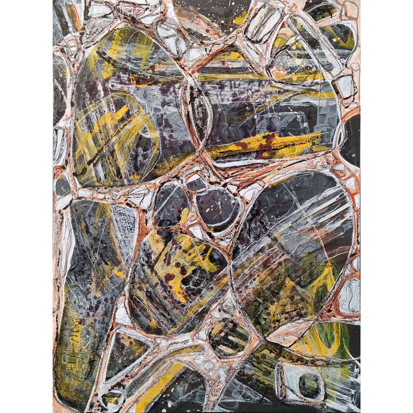 Ground Rent - Large Abstract Coastal Pebble Panel