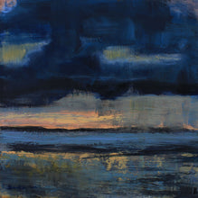 Load image into Gallery viewer, Strangford Lough Blue Hour 1 - landscape giclee art print 20cm
