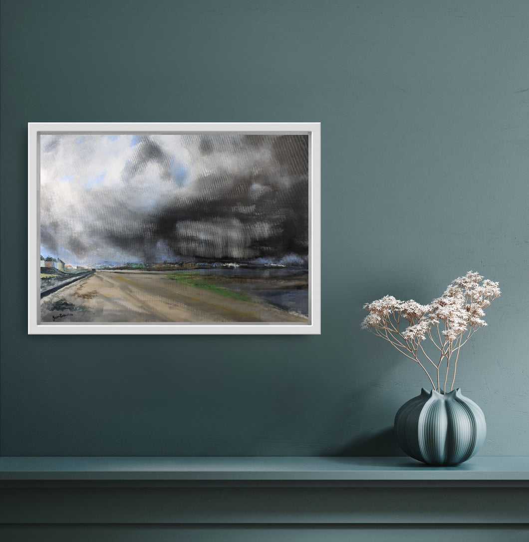 Storms Pass, Ballyholme  - Limited edition landscape giclee art print, Bangor A3