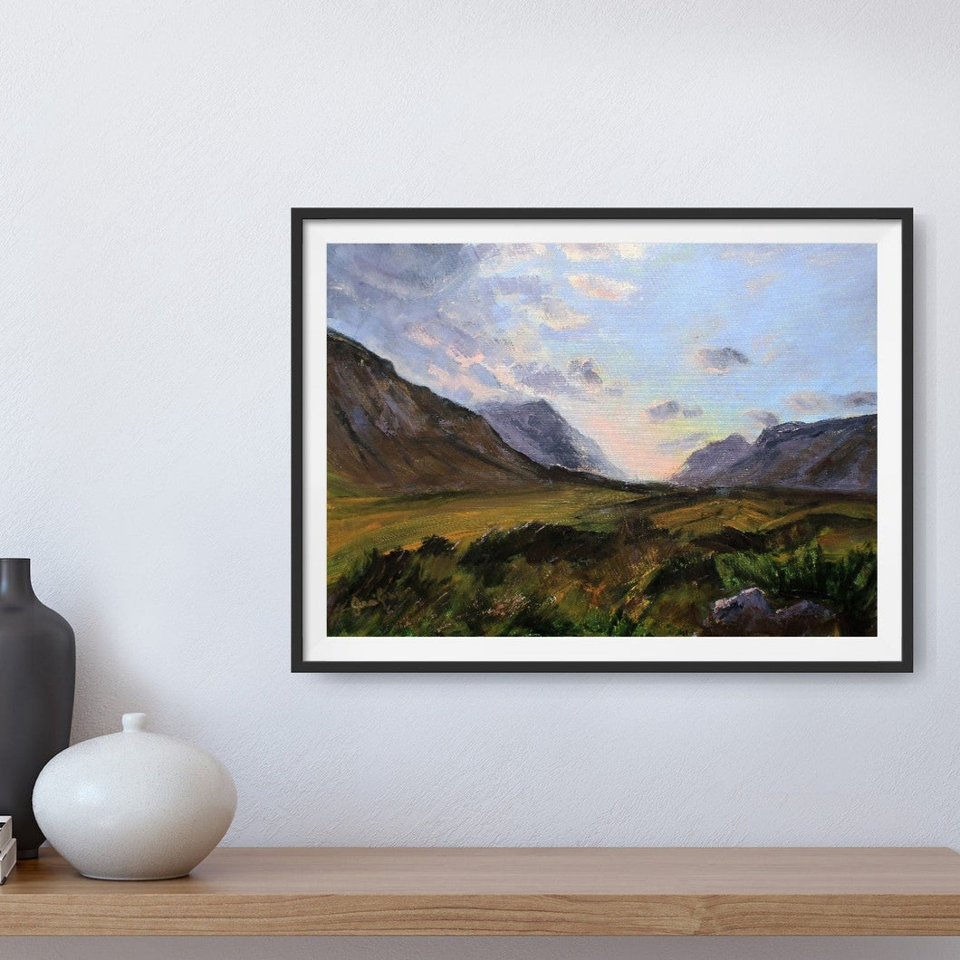 Contemplation - Glencoe Limited edition landscape giclee art print, Glencoe A3