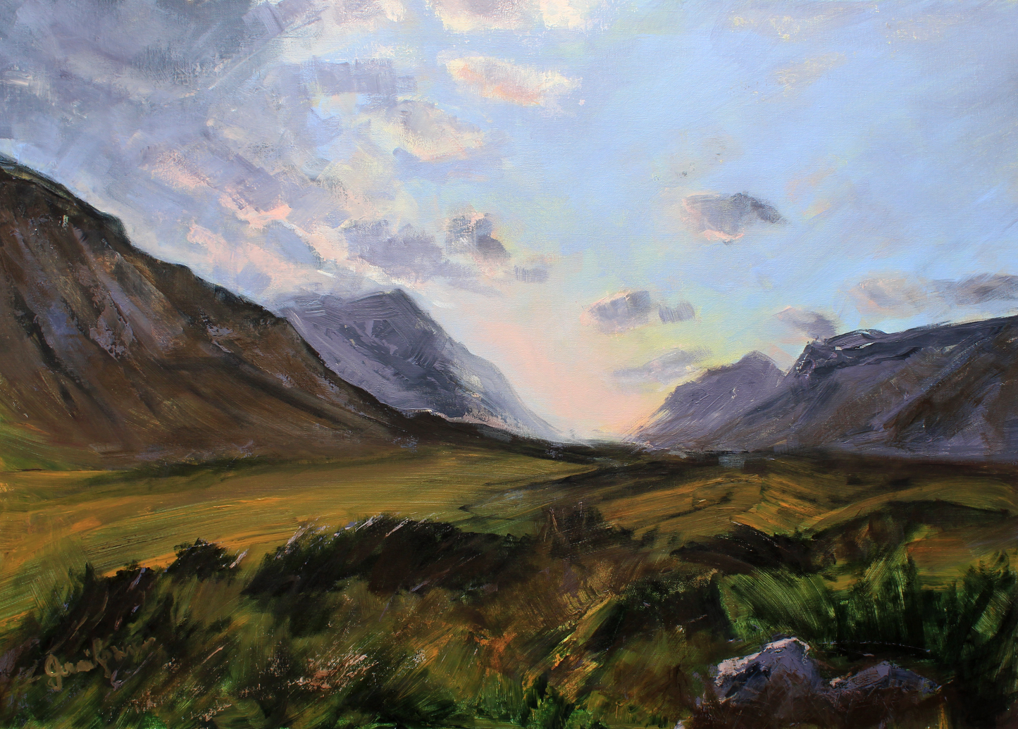 Contemplation - Glencoe Limited edition landscape giclee art print, Glencoe A3