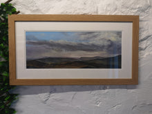 Load image into Gallery viewer, Coast and Glens, Original Acrylic on Board, 8 x 20&quot; plus frame, framed

