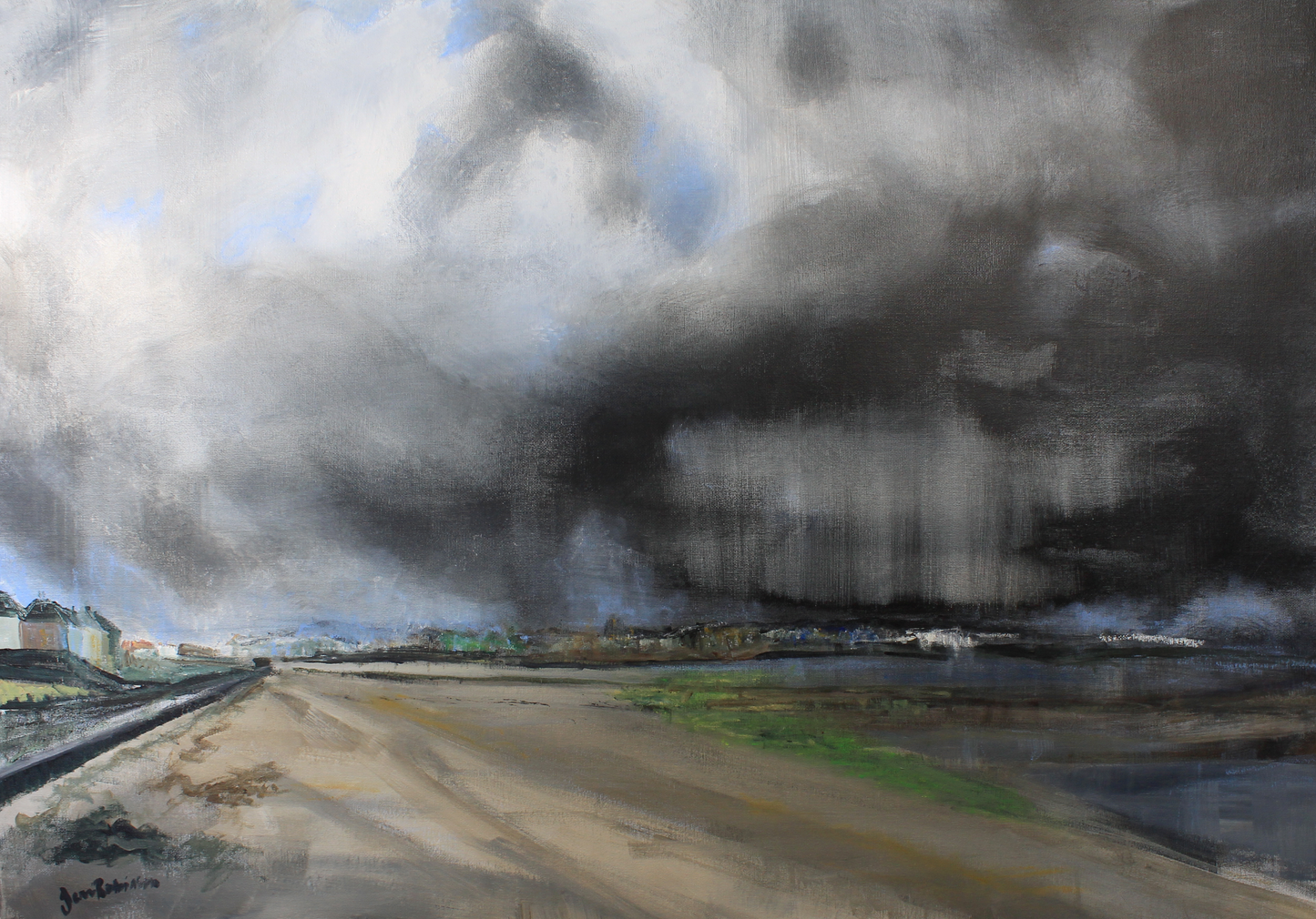 Storms Pass, Ballyholme  - Limited edition landscape giclee art print, Bangor A3