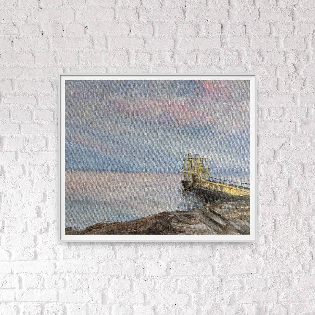 Salthill Diving Board - Giclee Print
